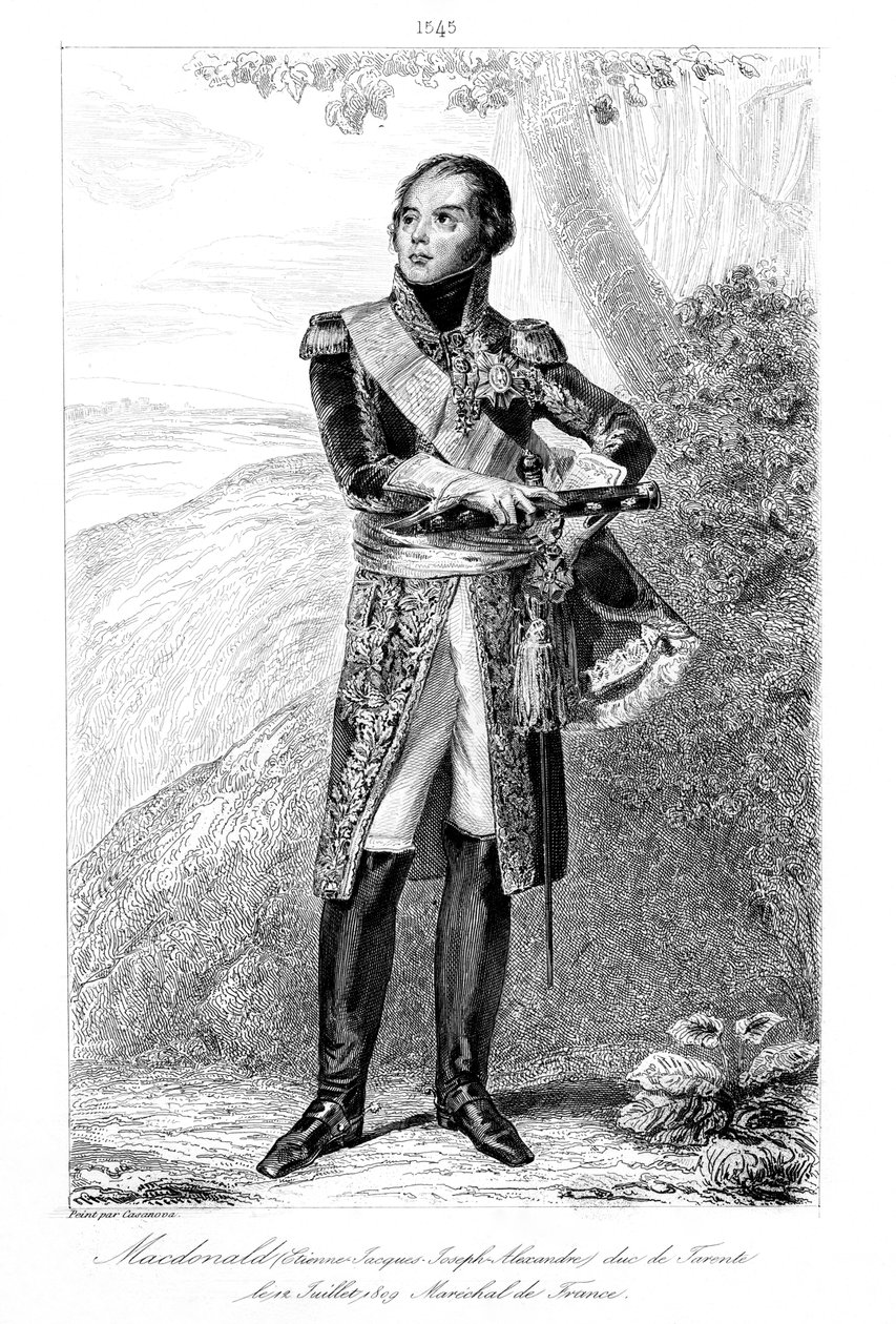 Etienne Jacques-Joseph-Alexandre MacDonald 1765-1840, książę Tarentu i marszałek Francji, 1839. autorstwa François Pigeot