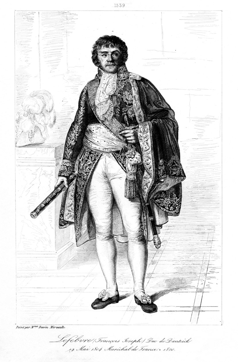 Francois Joseph Lefebvre 1755-1820, książę Dantzig, 1839. autorstwa François Pigeot