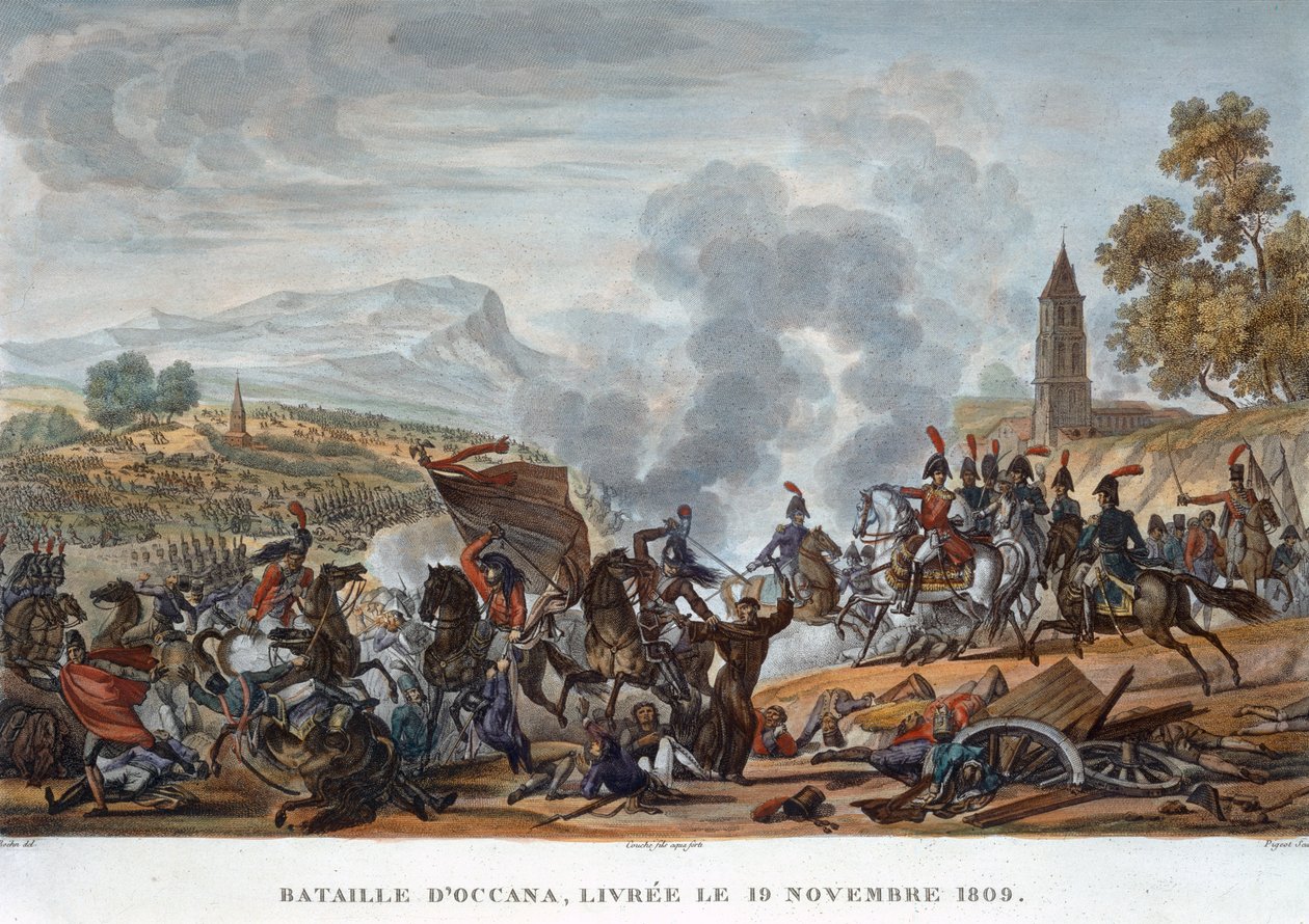 „Bitwa pod Occaną, 19 listopada 1809” autorstwa François Pigeot