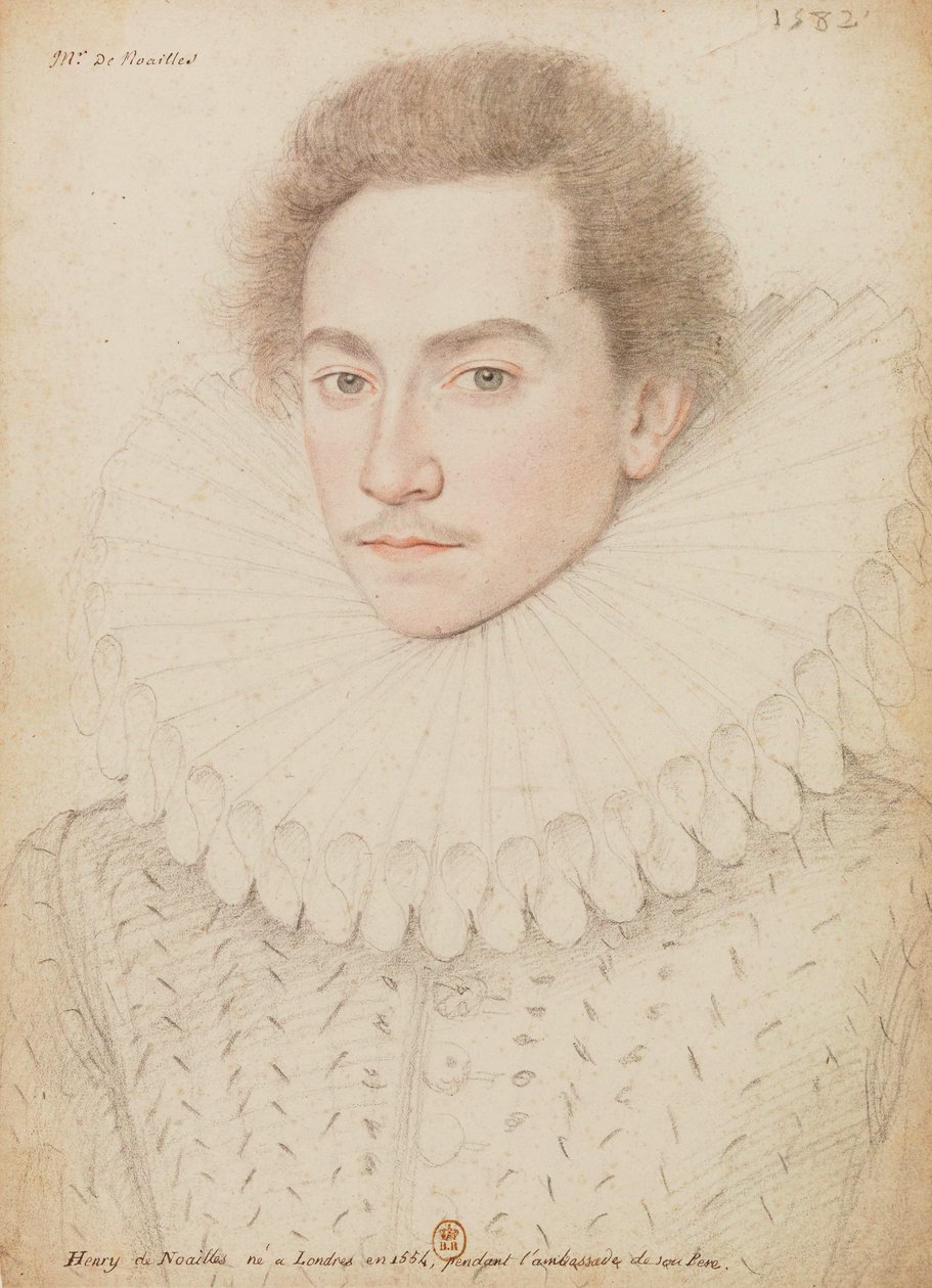 M. de Noailles Henri, który był generałem-porucznikiem w Owernii. autorstwa François Quesnel