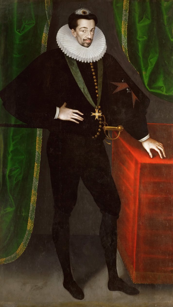Portret Henryka III francuskiego, króla polskiego i wielkiego księcia litewskiego autorstwa François Quesnel