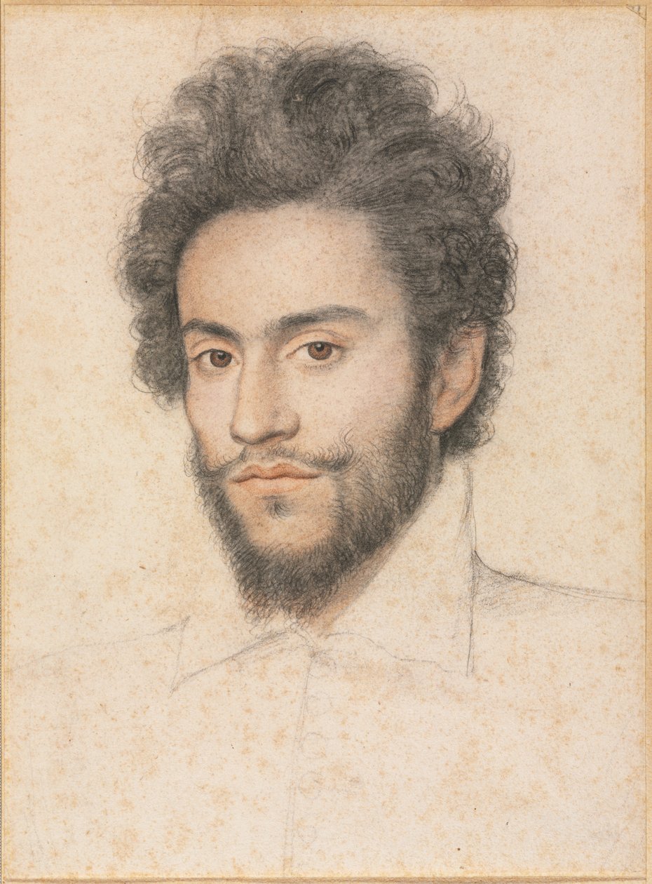Młody mężczyzna z brodą, XVII wiek. autorstwa François Quesnel
