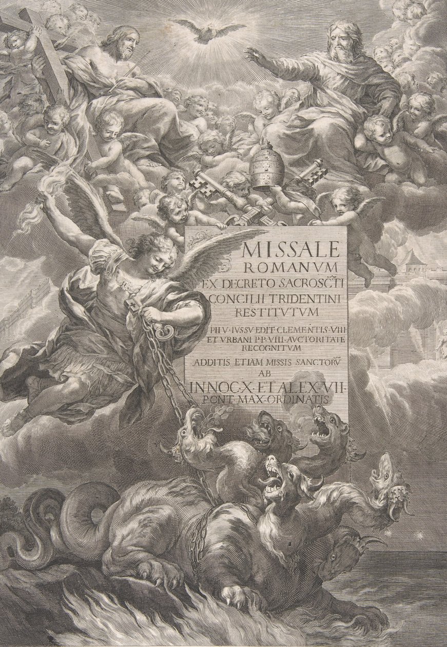 Trójca Święta ze św. 1662. autorstwa François Spierre