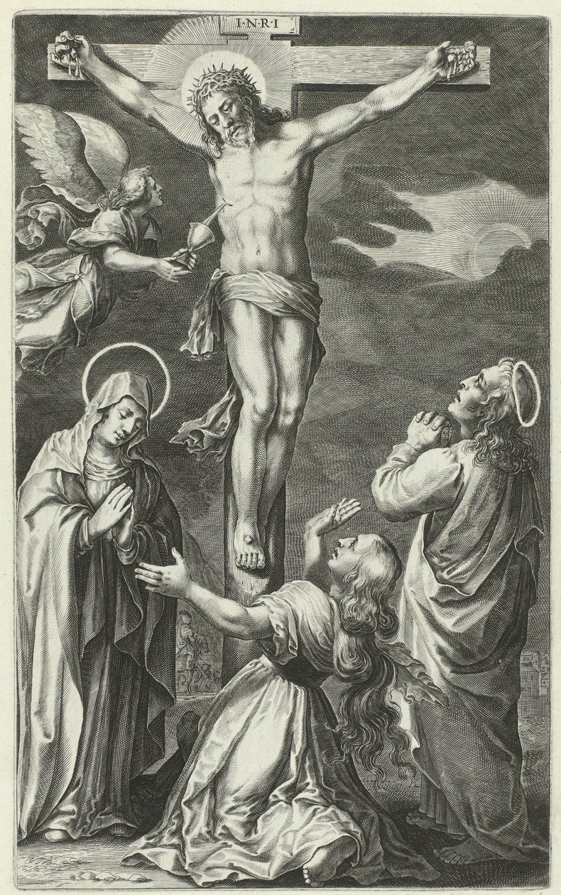 Chrystus na krzyżu Życie Chrystusa (tytuł serii) autorstwa François Stuerhelt (possibly)