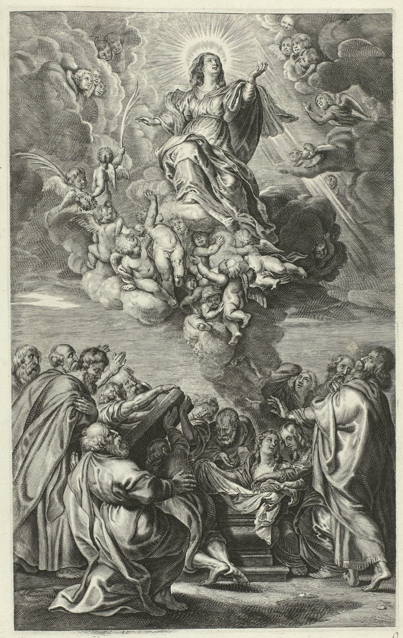 Wniebowstąpienie Maryi Życie Chrystusa (tytuł serii) autorstwa François Stuerhelt (possibly)