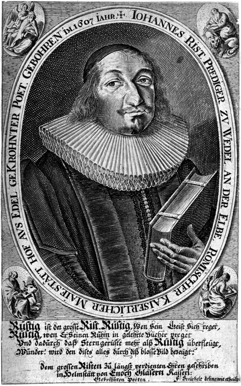 Portret Johanna von Rist autorstwa François Stuerhelt