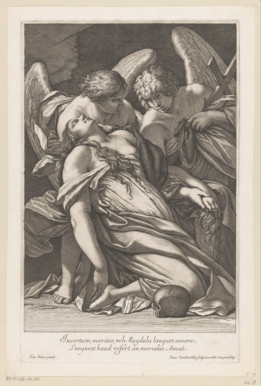 Śmierć Magdaleny autorstwa François Tortebat