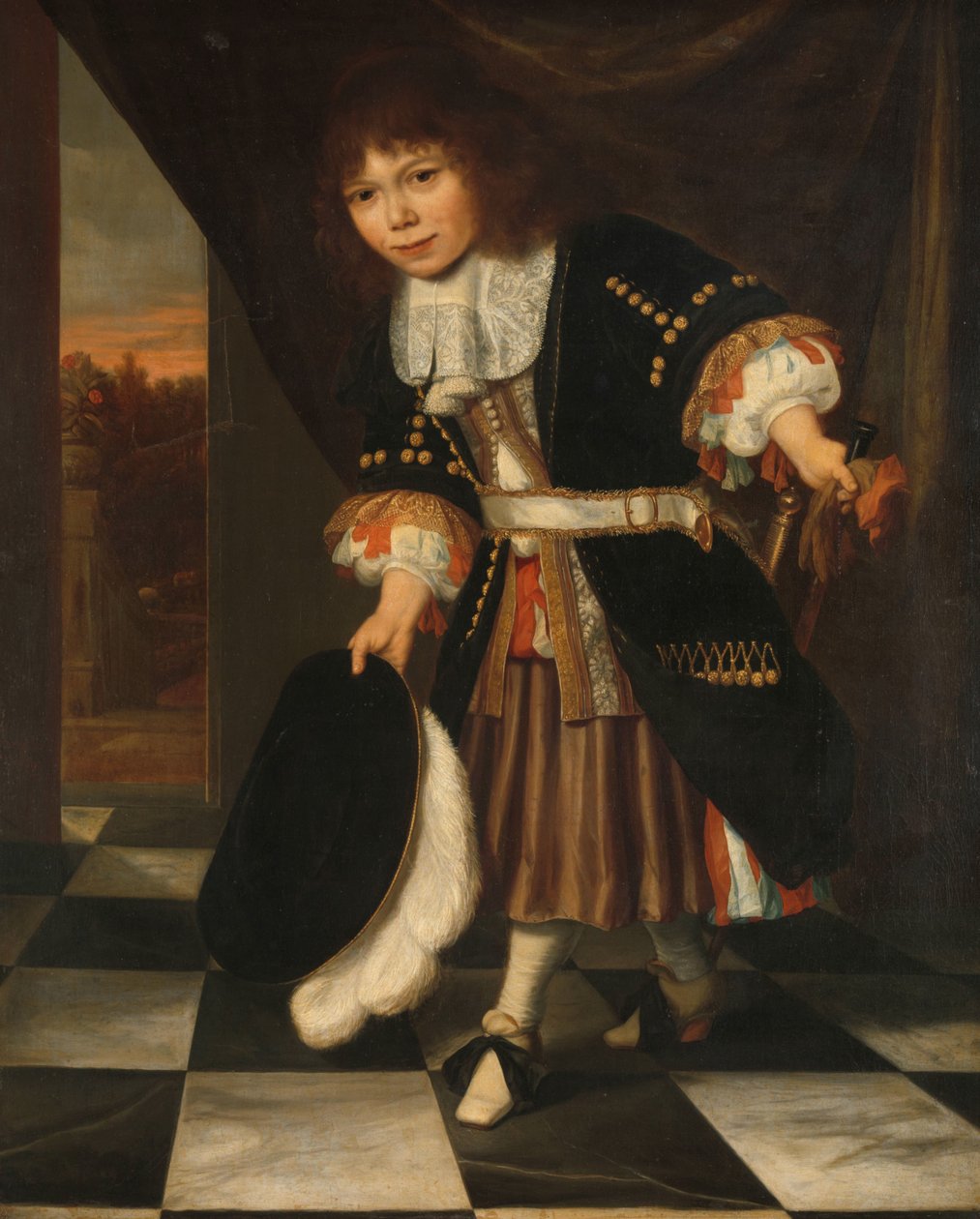Portret chłopca, zwany młodym synem admirała van Nesa (syn admirała) autorstwa François Verwilt