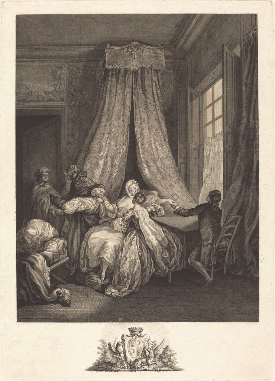 Owoc tajemnej miłości autorstwa François Voyez after Pierre Antoine Baudouin
