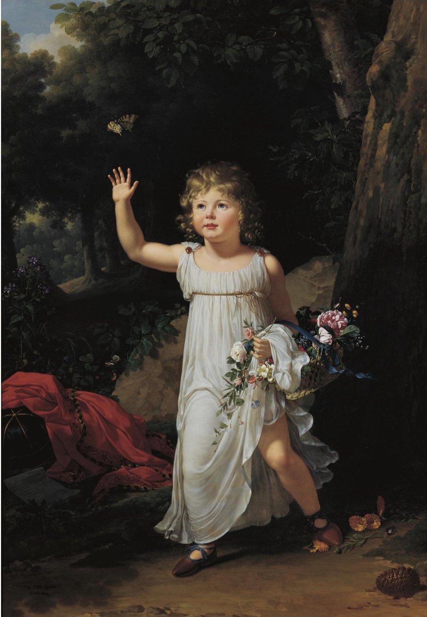 Francuski:  Portrait du jeune Edgar Clarke Portret Edgara Clarke