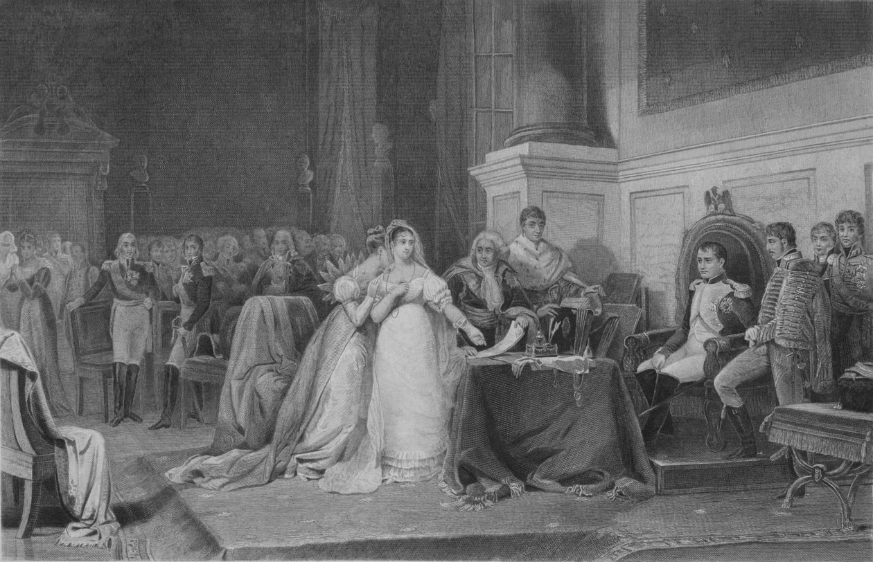 Rozwód Józefiny, 1846, połowa XIX wieku. autorstwa François de Meersman