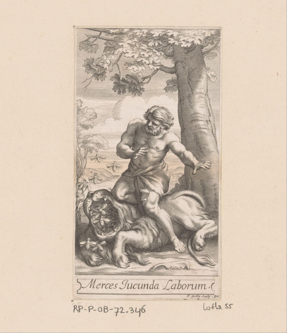 Samson i lew autorstwa François de Poilly (I)