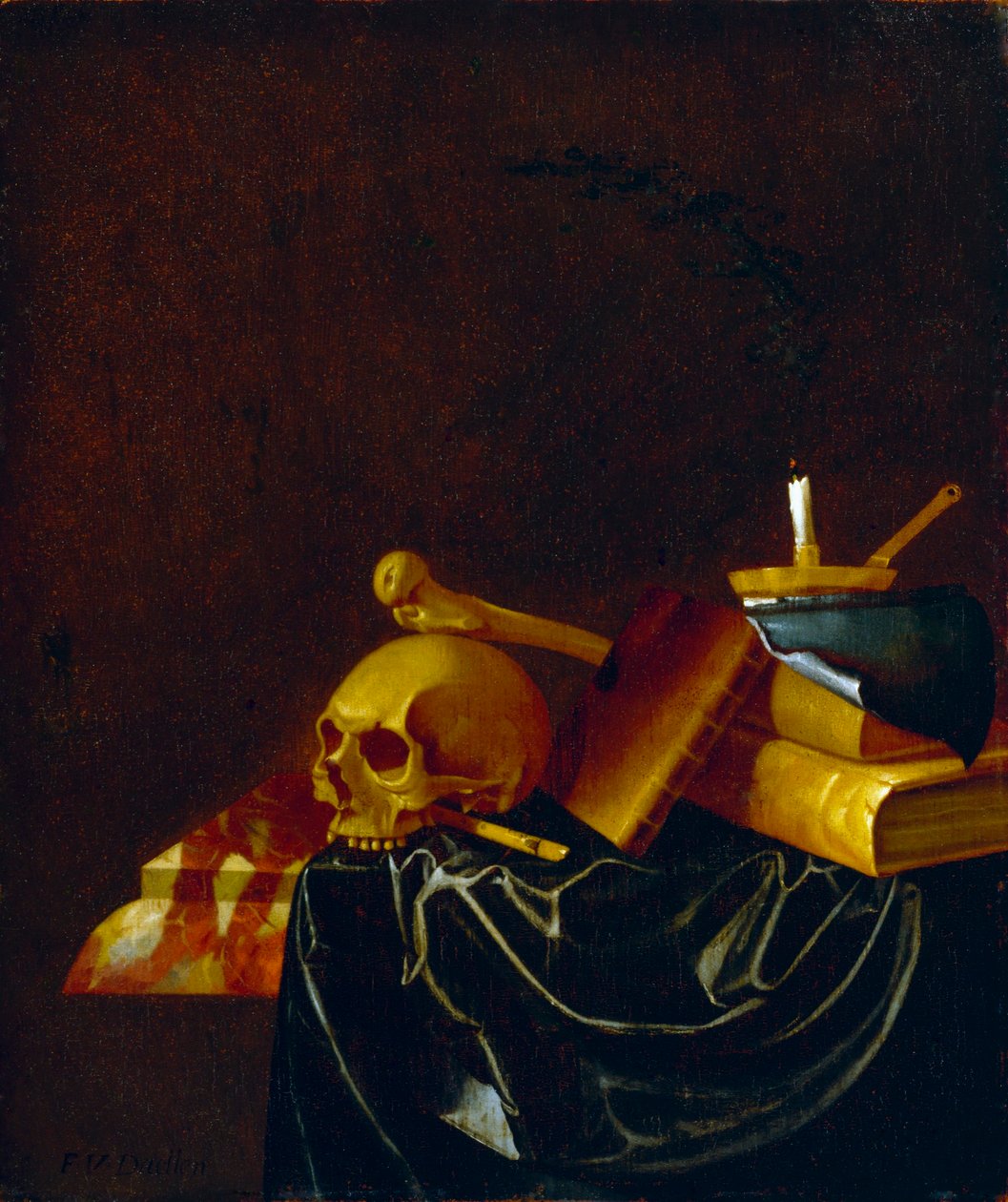 Martwa natura Vanitas autorstwa Francois van Daellen