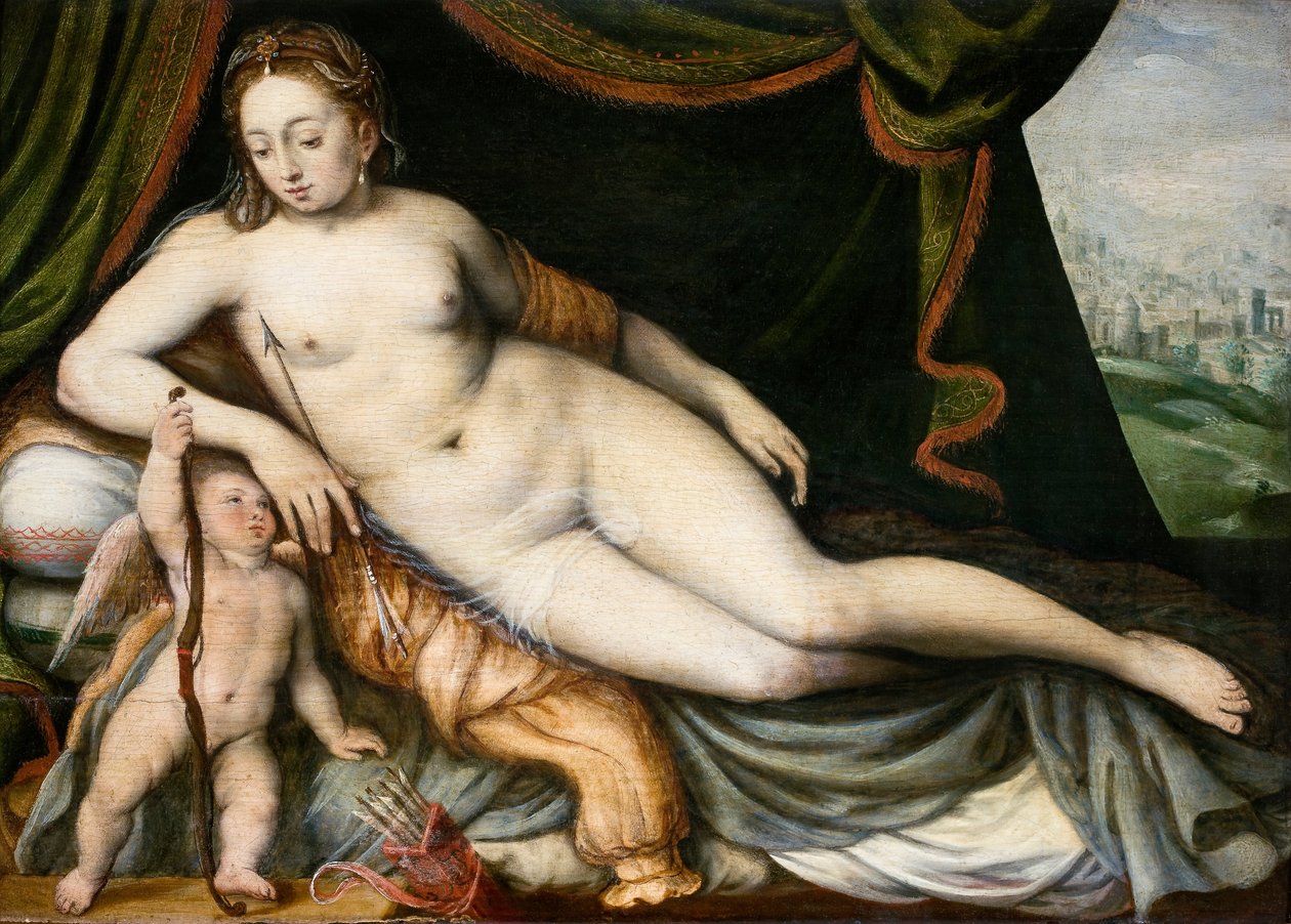 Wenus i Kupidyn autorstwa Frans Floris