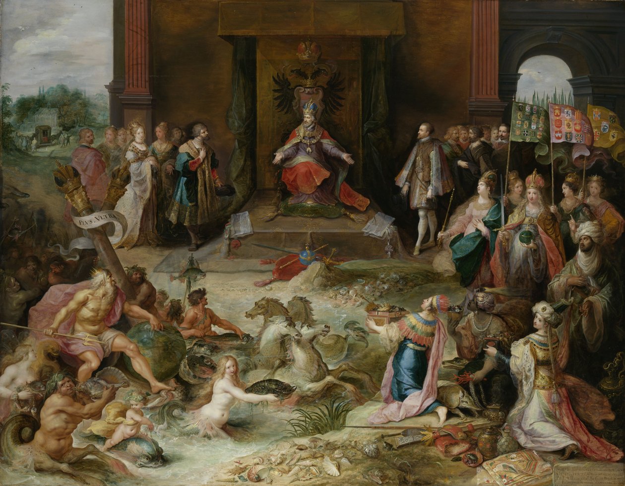 Alegoria abdykacji cesarza Karola V w Brukseli autorstwa Frans Francken the Younger  