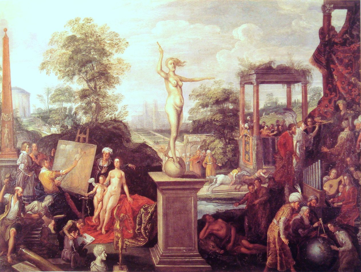 Francuski: Alegoria okazji autorstwa Frans II Francken the Younger
