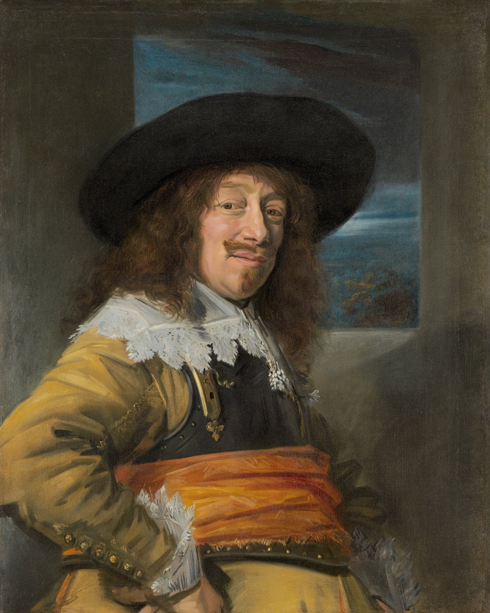 Portret członka Straży Miejskiej Haarlemu autorstwa Frans Hals