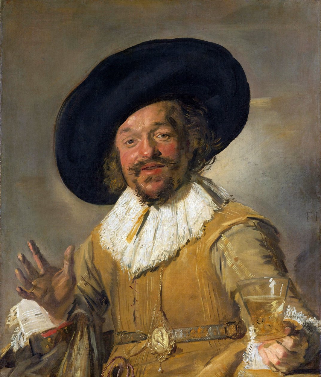 Wesoły pijący autorstwa Frans Hals
