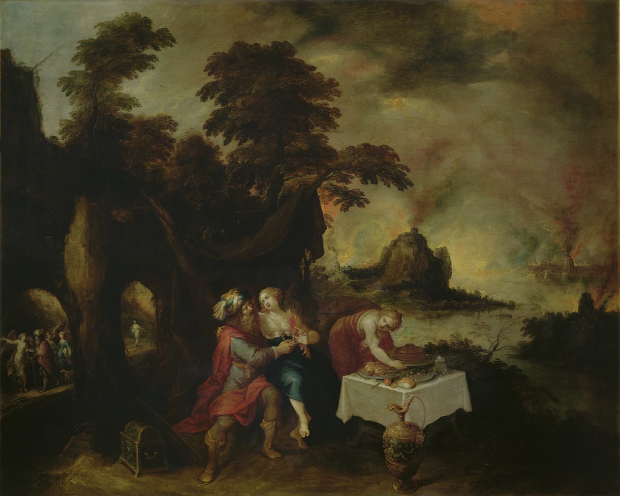 Lot i jego córki autorstwa Frans II Francken the Younger