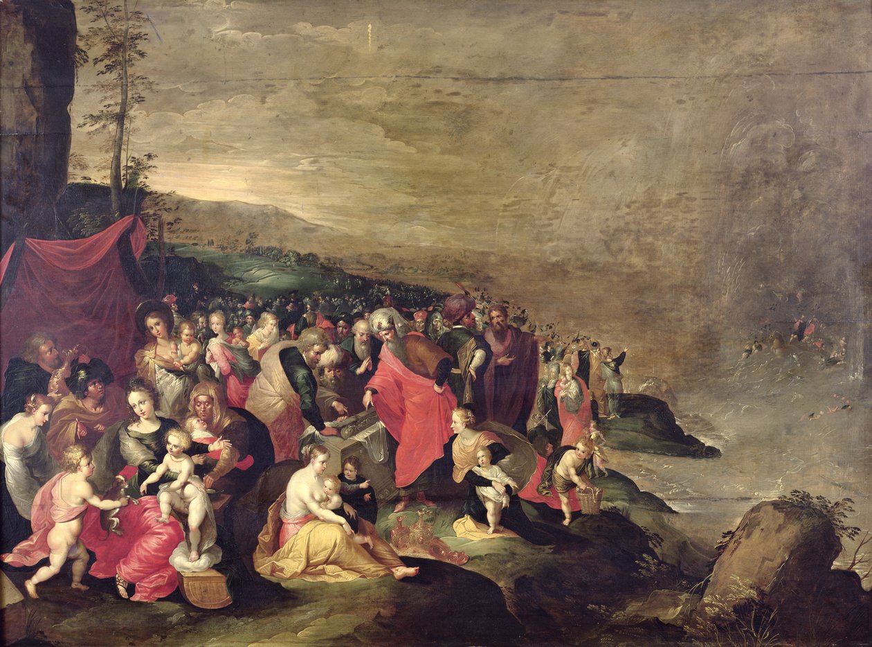 Przejście przez Morze Czerwone autorstwa Frans II Francken the Younger