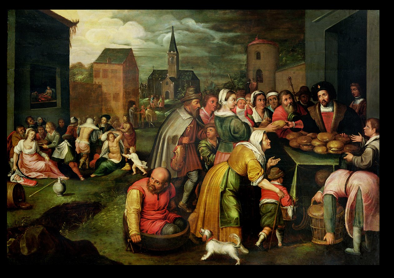 Siedem aktów miłosierdzia autorstwa Frans II Francken the Younger