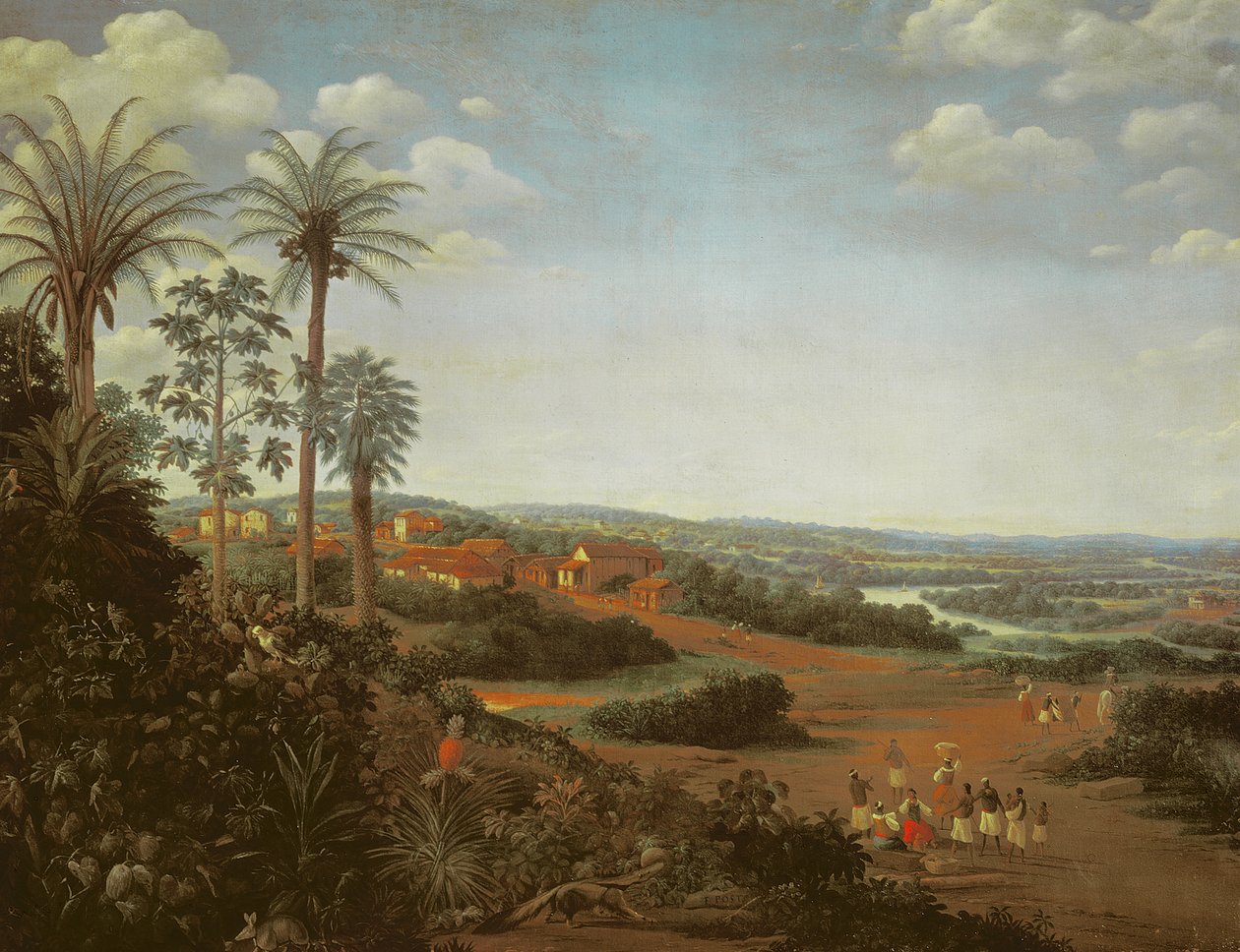 Wioska Serinhaem, Brazylia autorstwa Frans Post