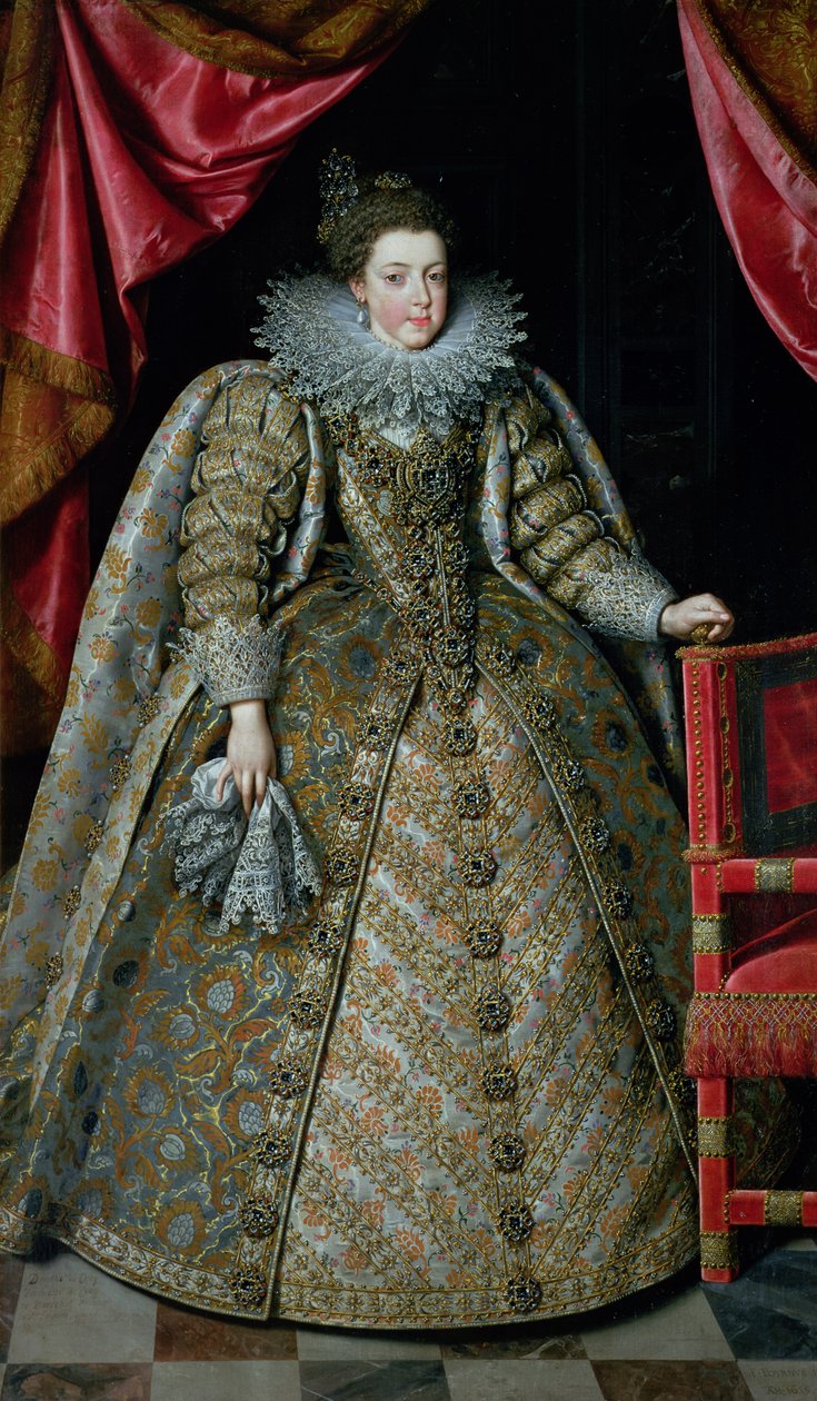 Portret Elżbiety Francuskiej (1602-44) 1615 autorstwa Frans Pourbus the Younger