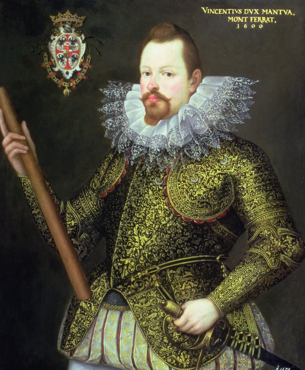 Vičenzo Gonzaga, Mantujos hercogas, 1600 poli autorstwa Frans Pourbus the Younger