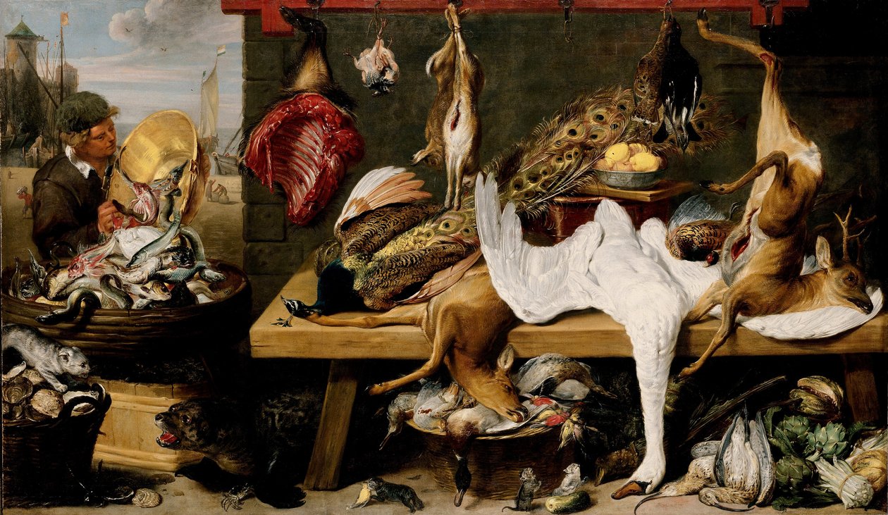 Scena Targowa na Nabrzeżu autorstwa Frans Snyders or Snijders