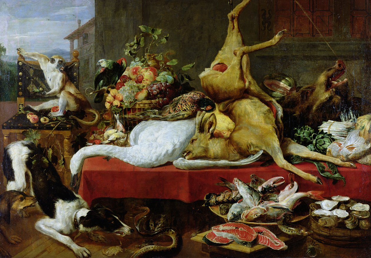 Martwa natura z jeleniem autorstwa Frans Snyders or Snijders
