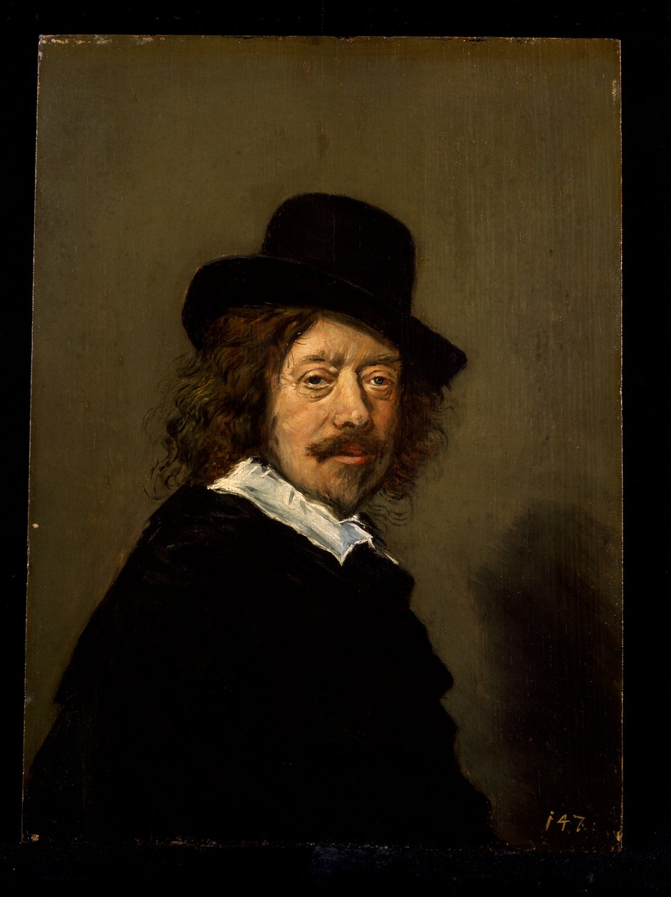 Portret artysty, ok. 1650 r. (olej na drewnie) autorstwa Frans (after) Hals