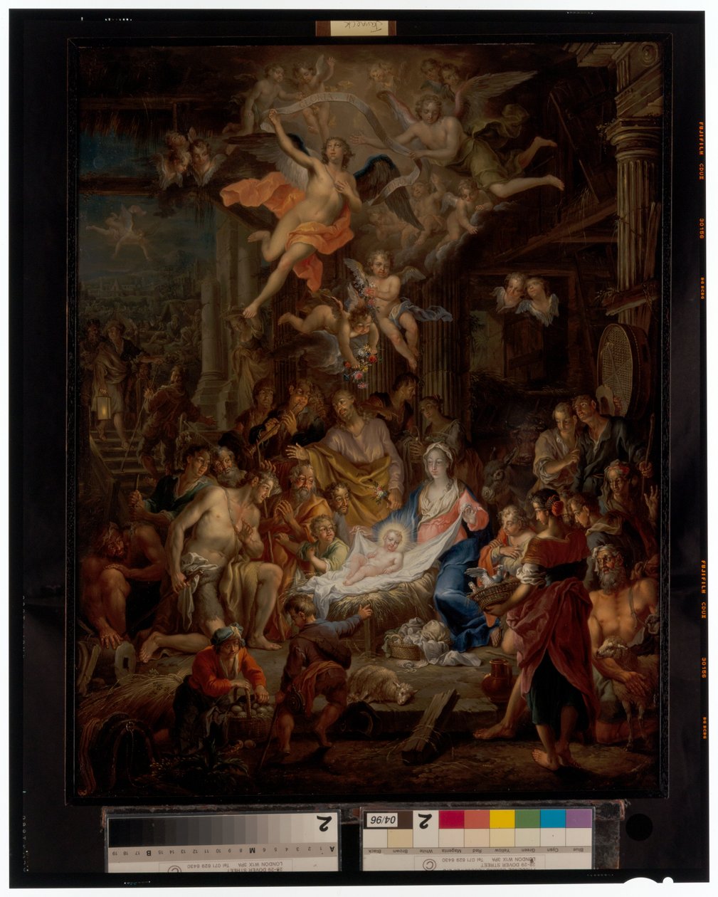 Adoracja pasterzy autorstwa Frans Christoph Janneck