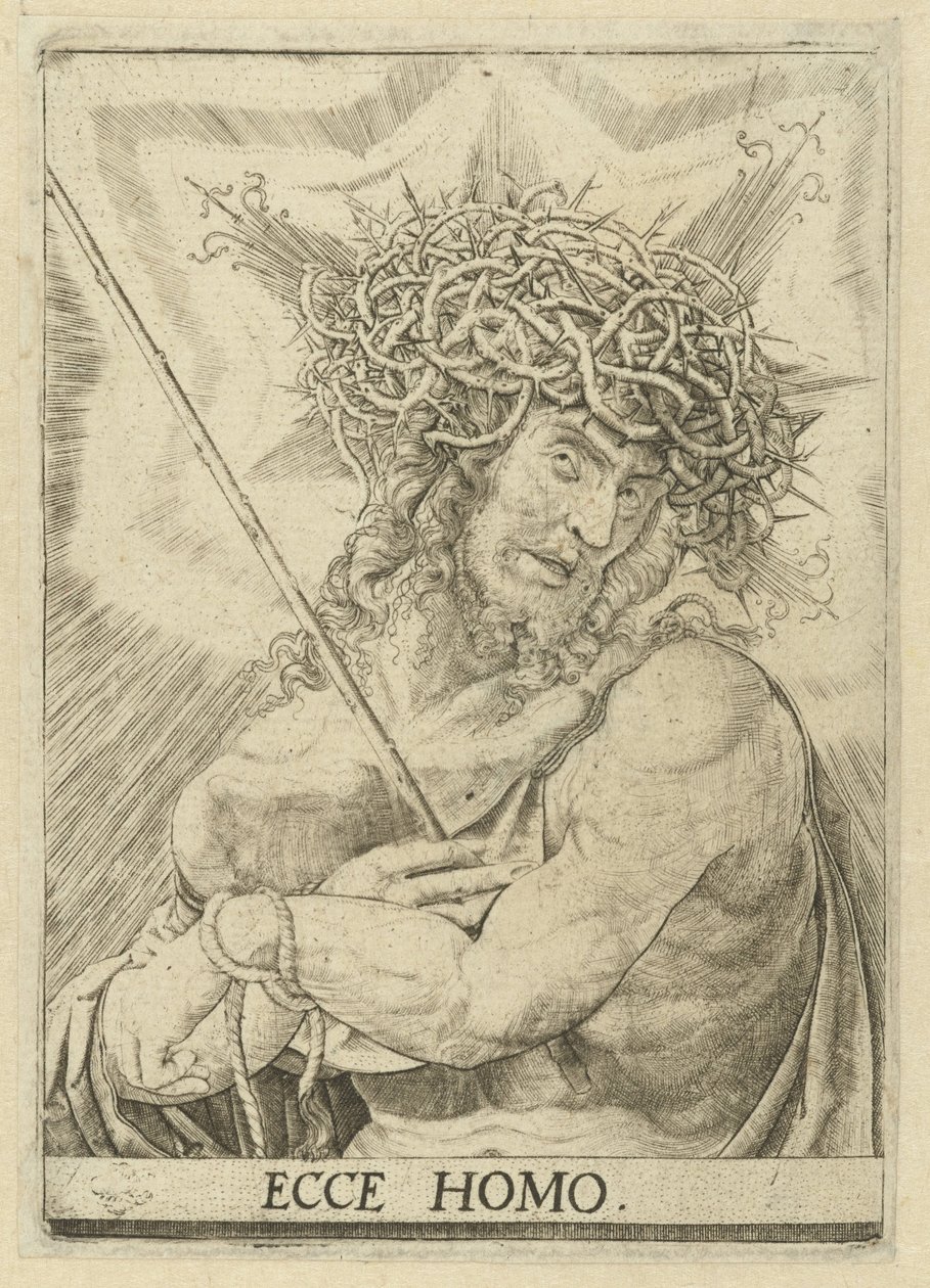 Człowiek boleści Ecce homo (tytuł na obiekcie) autorstwa Frans Crabbe van Espleghem