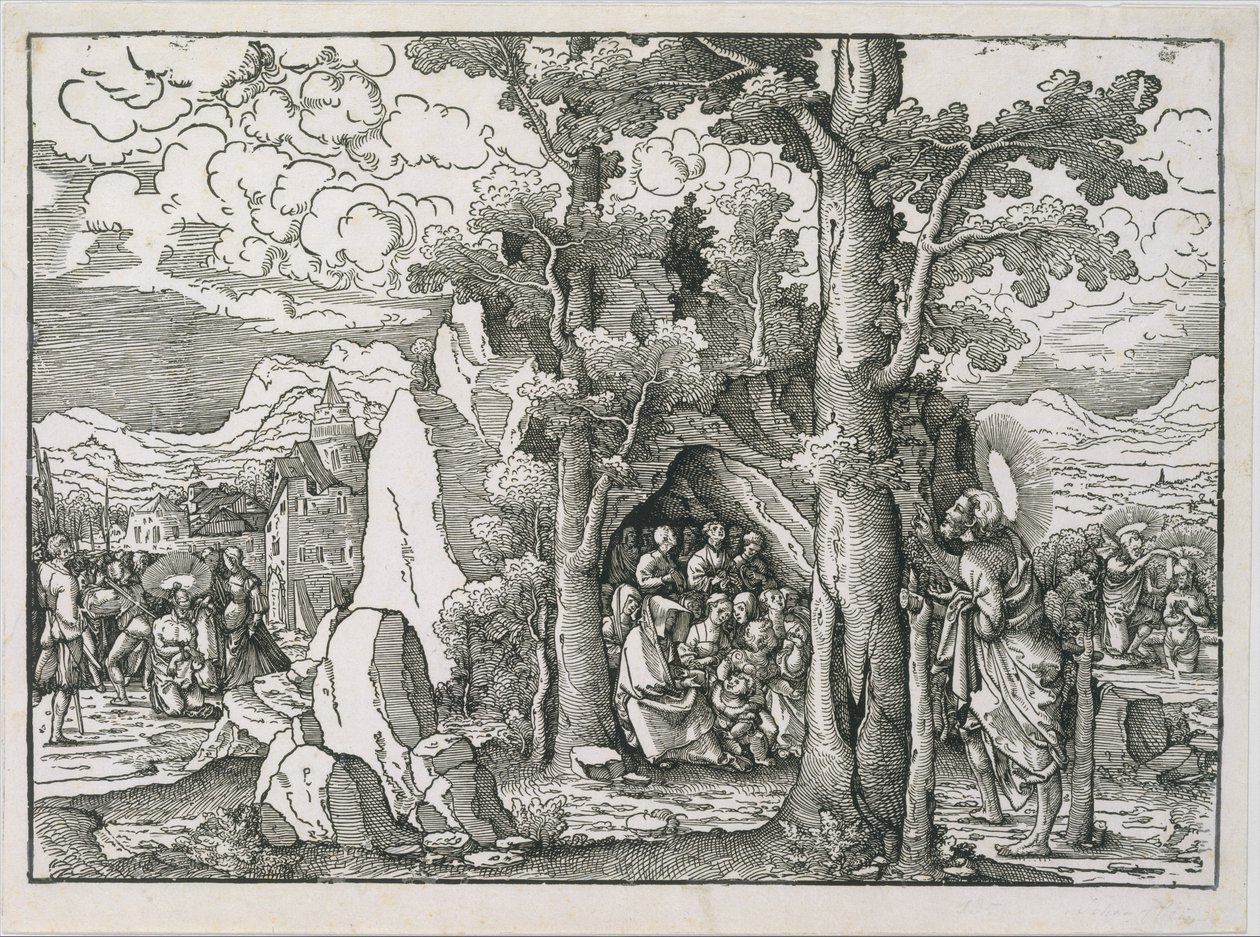 Sceny z życia św. Jana Chrzciciela, ca. 1522. autorstwa Frans Crabbe van Espleghem