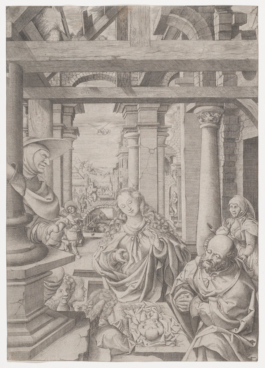 Adoracja pasterzy ok. godz. 1522-25. autorstwa Frans Crabbe van Espleghem