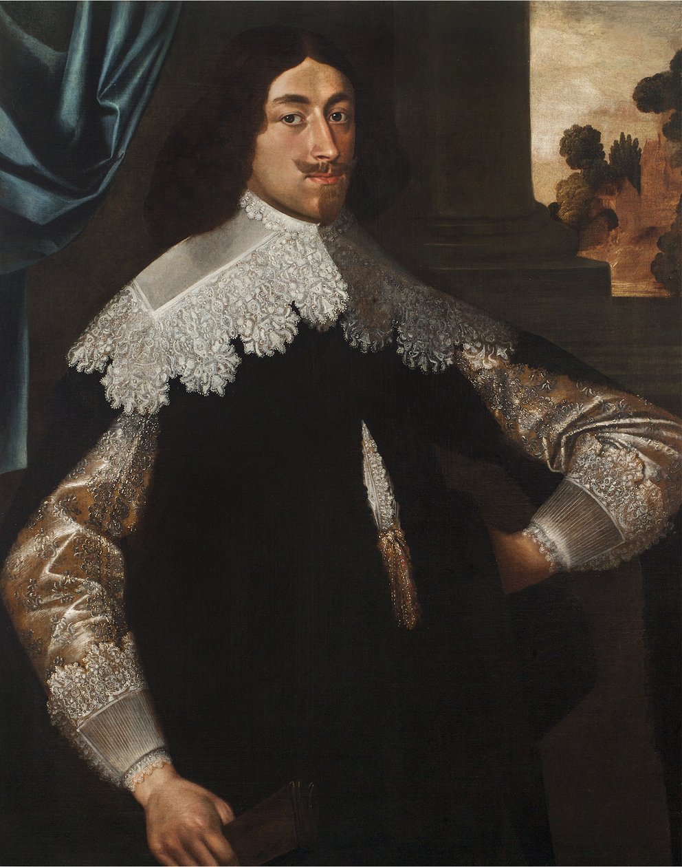 Portret Eugène de Berghes, hrabiego Grimbergen, 1641 (para 3114331) autorstwa Frans Denys