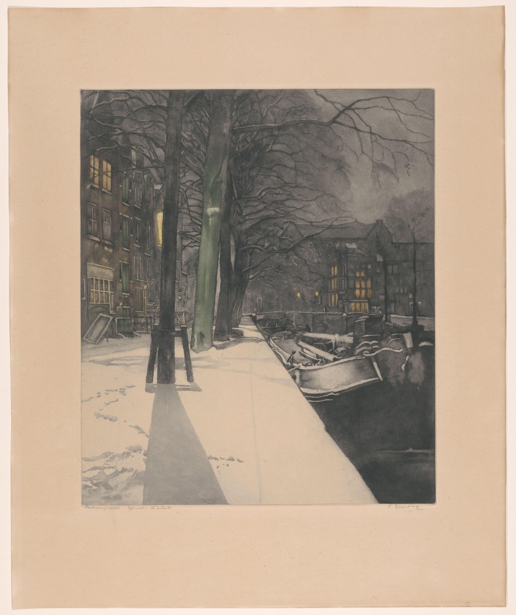 Prinsengracht (oryginalny tytuł na obiekcie) autorstwa Frans Everbag (signed by artist)