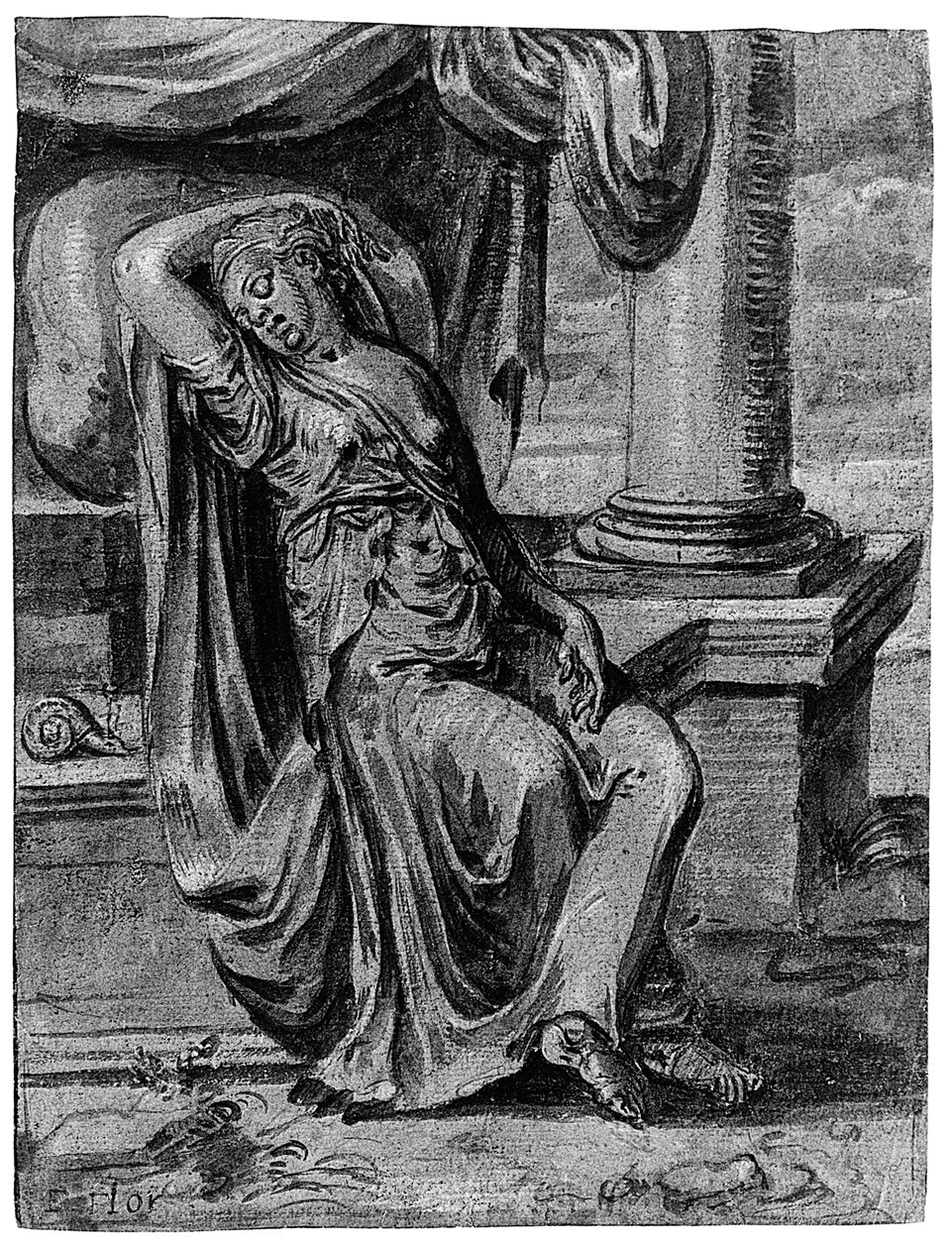 Alegoria lenistwa autorstwa Frans Floris