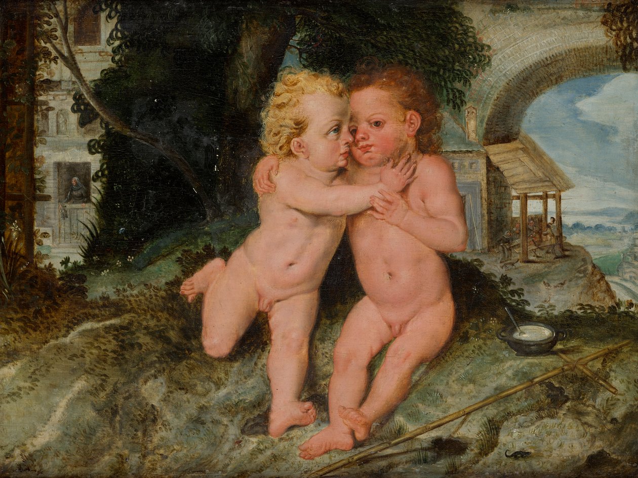 Dzieciątko Jezus z Johannesknaben autorstwa Frans Floris