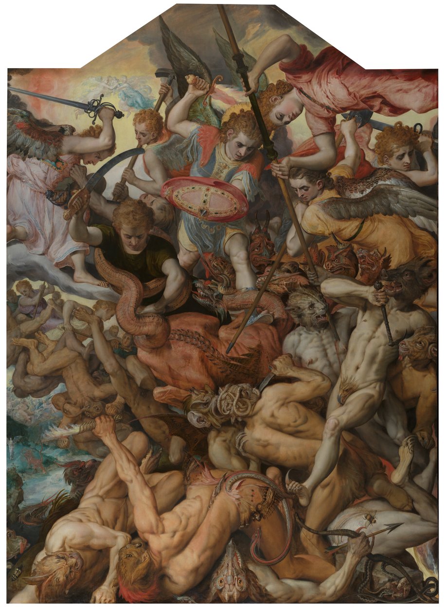 Upadek zbuntowanych aniołów autorstwa Frans Floris