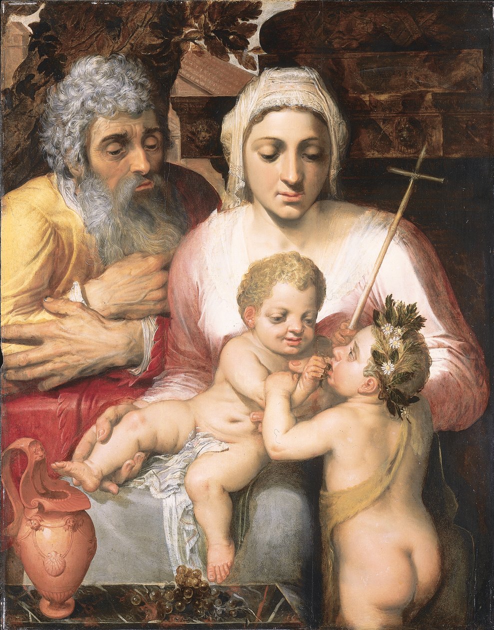 Święta Rodzina ze św. Janem Chrzcicielem, 1546 autorstwa Frans Floris