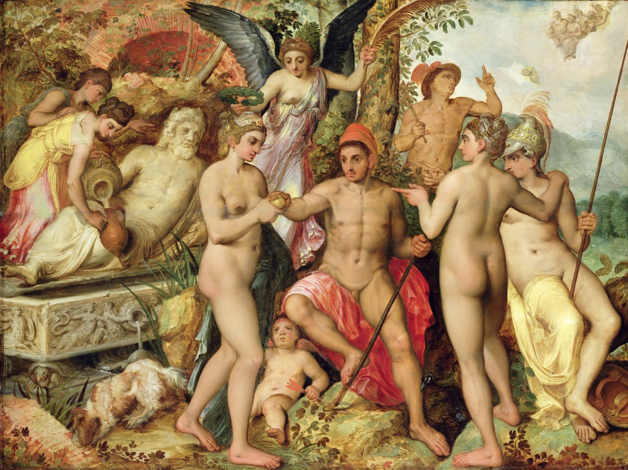 Wyrok Paryża, 1548 autorstwa Frans Floris