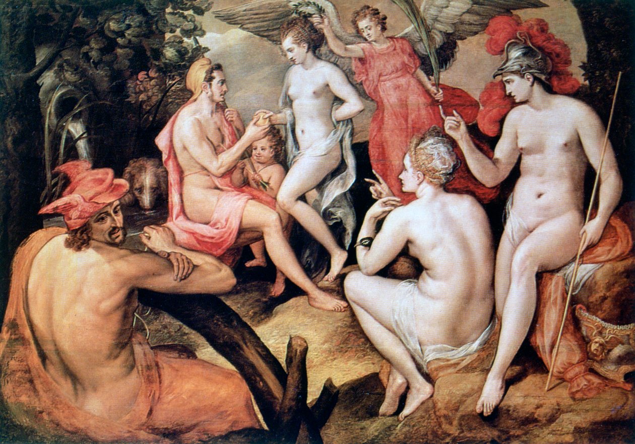 Sąd Paryski, ok. 1550 autorstwa Frans Floris