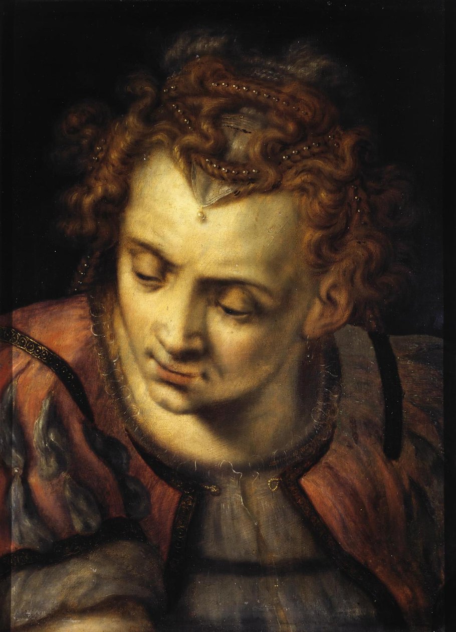 Studium głowy kobiety autorstwa Frans Floris I