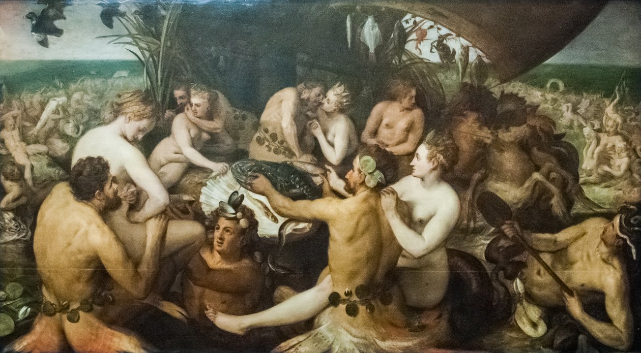 Szwedzki: Havsgudarnas högtid Święto bogów morza autorstwa Frans Floris I