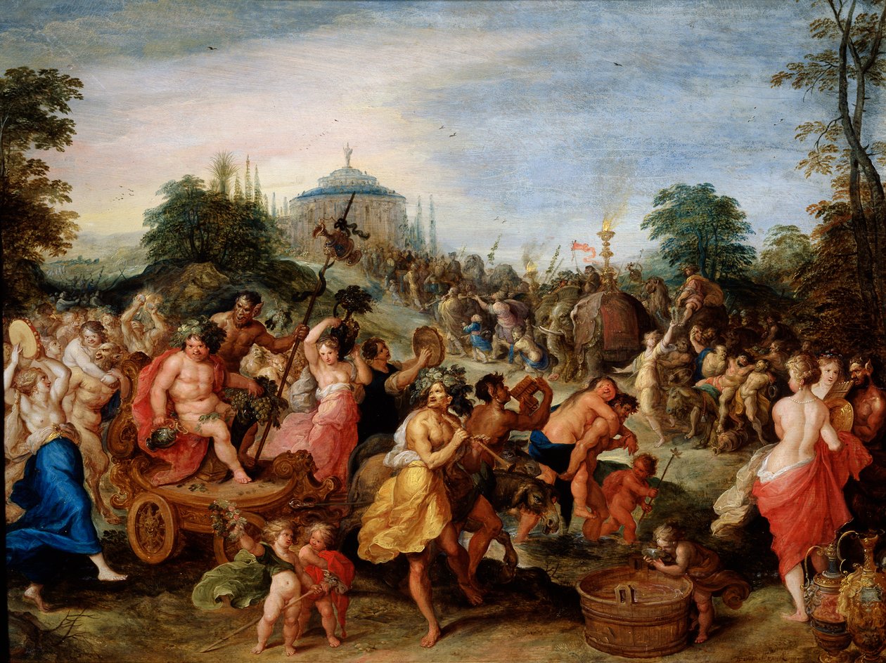 „Procesja Bachusa”, XVII wiek autorstwa Frans Francken II