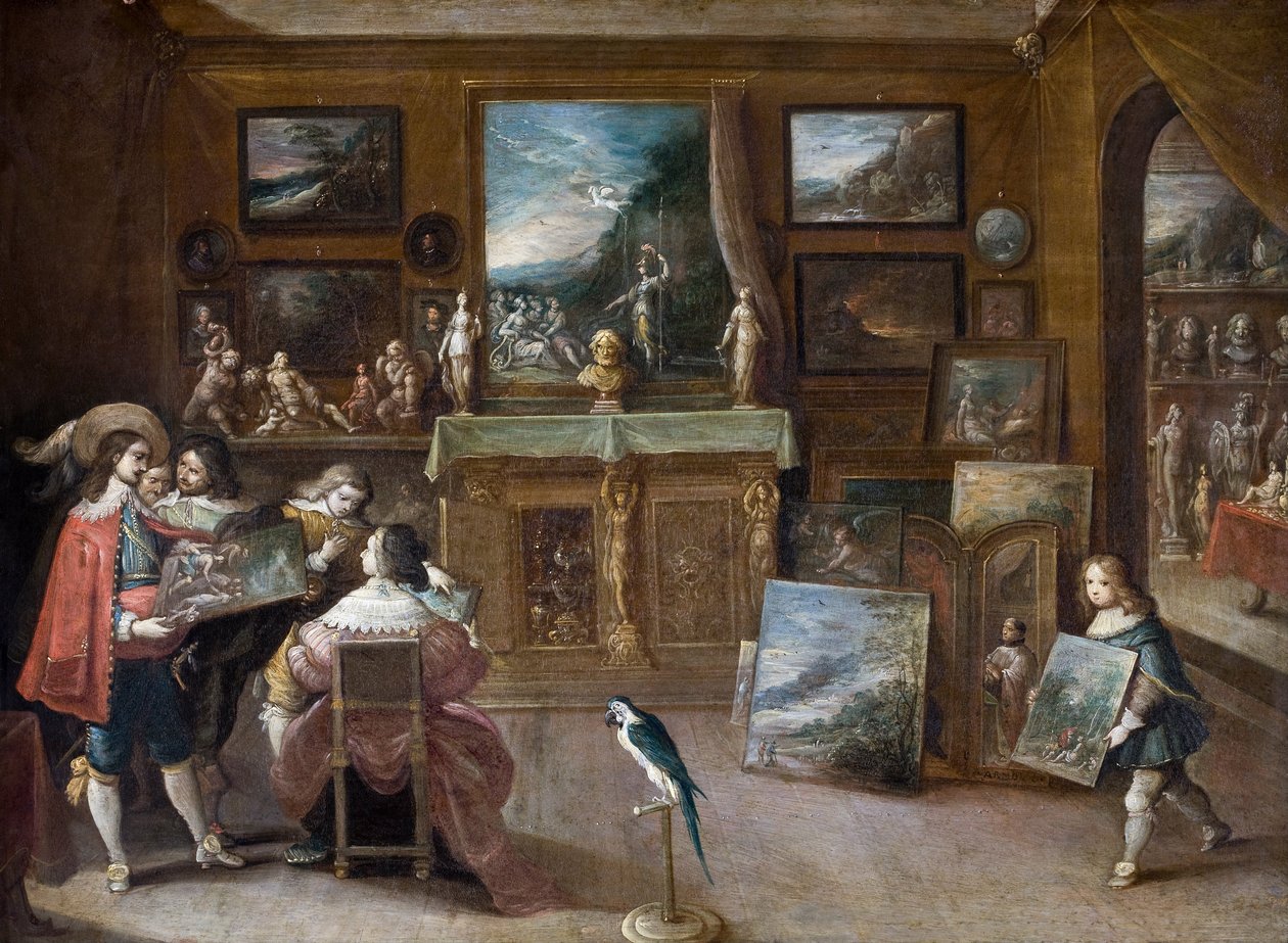 Wizyta u handlarza dziełami sztuki autorstwa Frans Francken the Younger