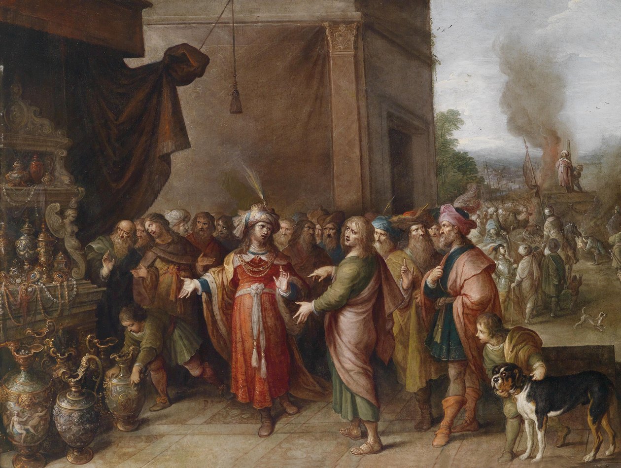 Krezus pokazujący Solonowi swoje skarby autorstwa Frans Francken the Younger