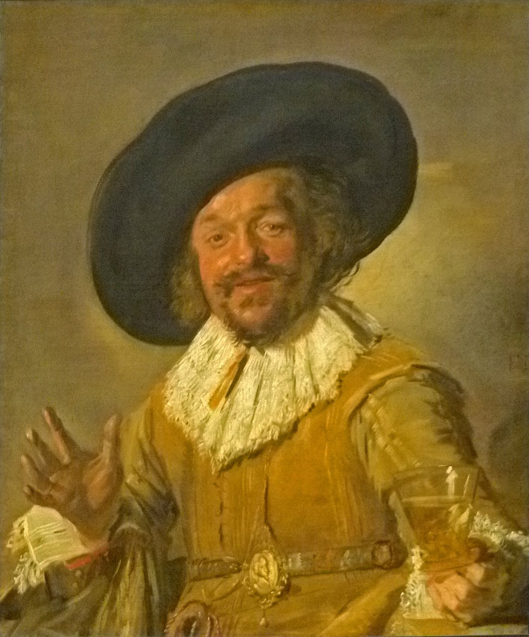 Milicjant trzymający Berkemeyera, znanego jako "Wesoły Pijak autorstwa Frans Hals