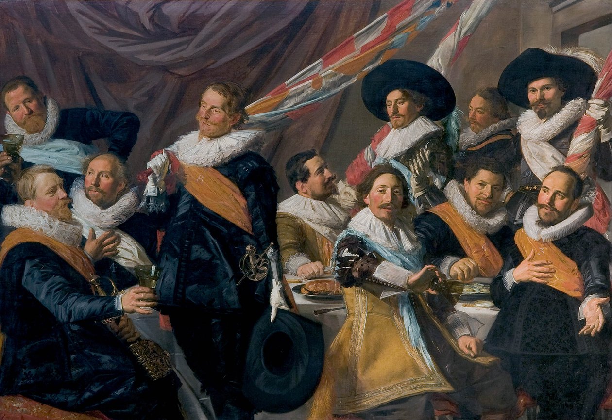 Bankiet funkcjonariuszy Straży Obywatelskiej św. Jerzego autorstwa Frans Hals